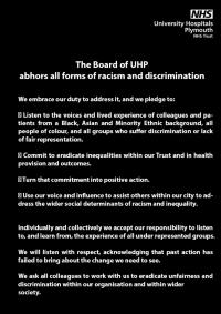 Board Racism pledge