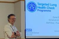 Dr Cyrus Daneshvar talks to Board about targeted lung health checks